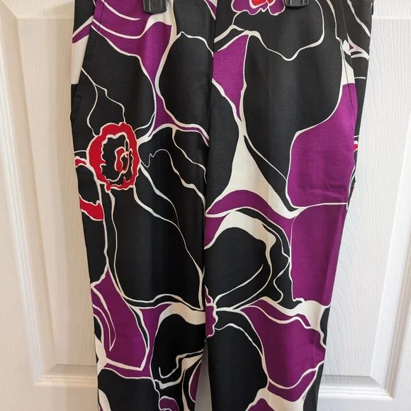 Trina‎ Turk Varvara Lady Day Orchid Pants 28Wx38L  - Size 2 - Picture 4 of 5